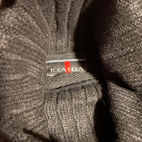 Black Turtleneck Sweater Dress/Tunic by Toda Bela NWT - Picture 4 of 6